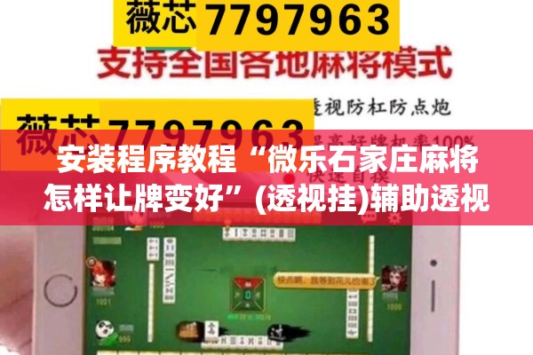安装程序教程“微乐石家庄麻将怎样让牌变好”(透视挂)辅助透视教程
