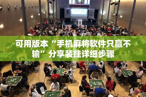 可用版本“手机麻将软件只赢不输	”分享装挂详细步骤