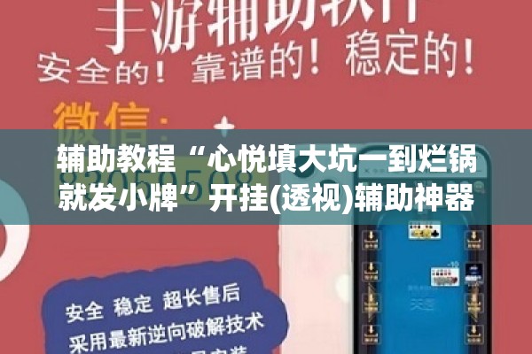 辅助教程“心悦填大坑一到烂锅就发小牌”开挂(透视)辅助神器