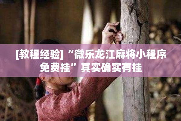 [教程经验]“微乐龙江麻将小程序免费挂”其实确实有挂