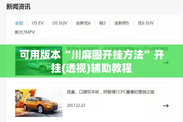 可用版本“川麻圈开挂方法	”开挂(透视)辅助教程