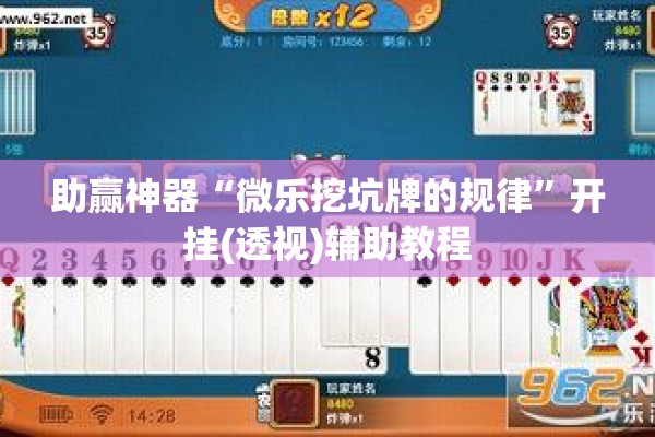 助赢神器“微乐挖坑牌的规律”开挂(透视)辅助教程