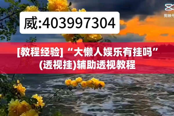 [教程经验]“大懒人娱乐有挂吗”(透视挂)辅助透视教程