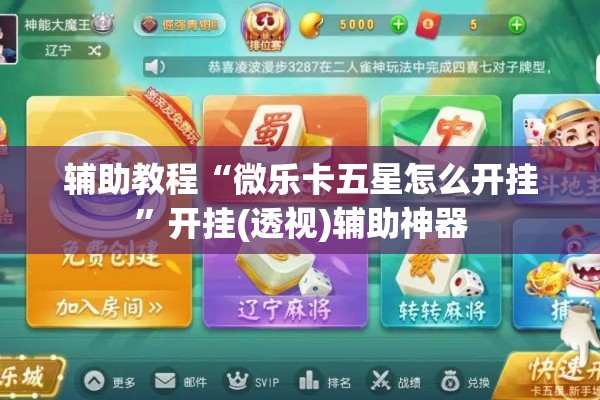 辅助教程“微乐卡五星怎么开挂”开挂(透视)辅助神器