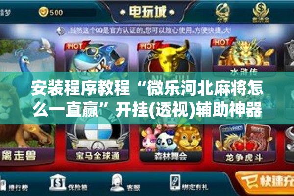 安装程序教程“微乐河北麻将怎么一直赢”开挂(透视)辅助神器