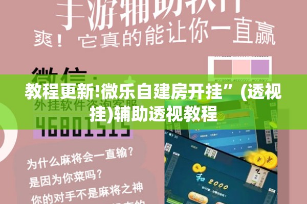 教程更新!微乐自建房开挂”(透视挂)辅助透视教程