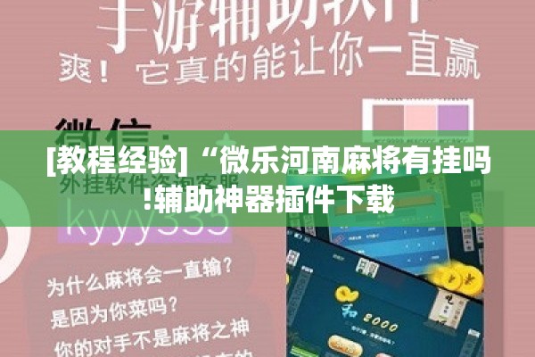 [教程经验]“微乐河南麻将有挂吗!辅助神器插件下载