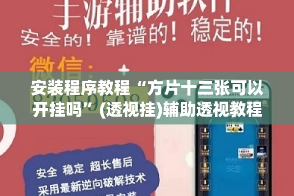 安装程序教程“方片十三张可以开挂吗”(透视挂)辅助透视教程
