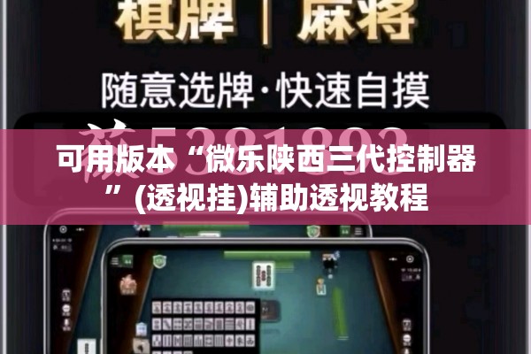 可用版本“微乐陕西三代控制器”(透视挂)辅助透视教程