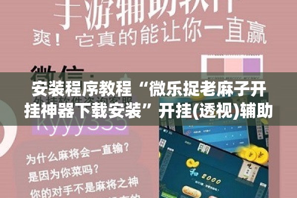 安装程序教程“微乐捉老麻子开挂神器下载安装”开挂(透视)辅助教程