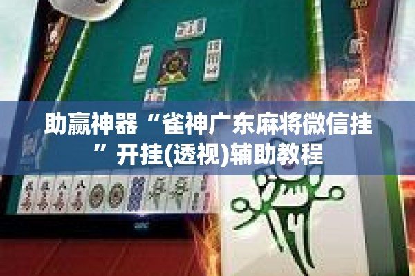 助赢神器“雀神广东麻将微信挂”开挂(透视)辅助教程