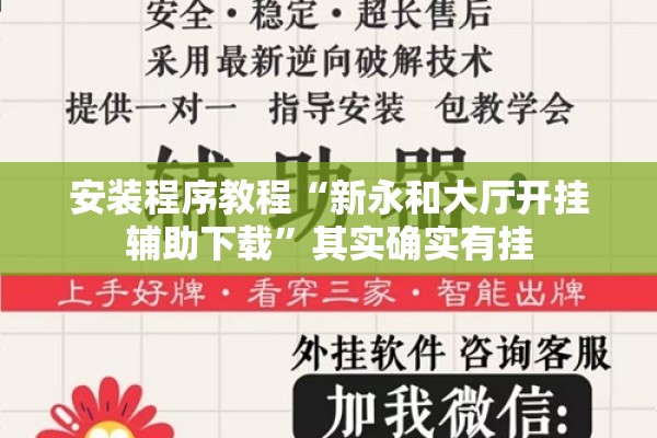 安装程序教程“新永和大厅开挂辅助下载”其实确实有挂