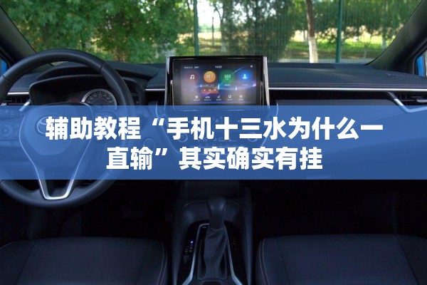 辅助教程“手机十三水为什么一直输”其实确实有挂