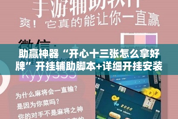 助赢神器“开心十三张怎么拿好牌”开挂辅助脚本+详细开挂安装教程