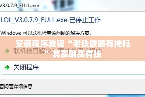 安装程序教程“老铁联盟有挂吗	”其实确实有挂