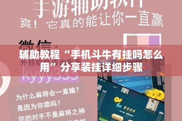 辅助教程“手机斗牛有挂吗怎么用	”分享装挂详细步骤