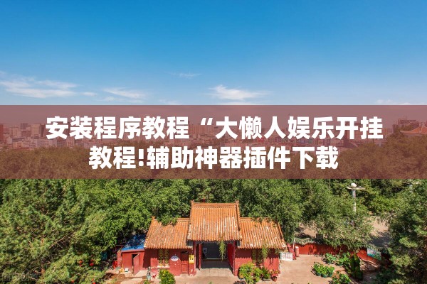安装程序教程“大懒人娱乐开挂教程!辅助神器插件下载