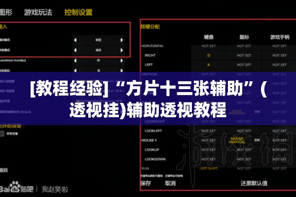[教程经验]“方片十三张辅助”(透视挂)辅助透视教程