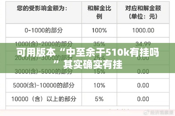 可用版本“中至余干510k有挂吗	”其实确实有挂