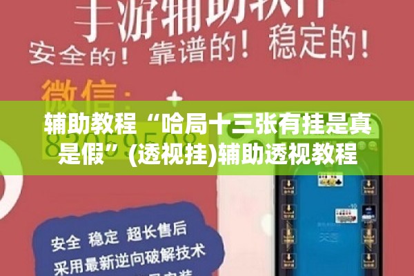 辅助教程“哈局十三张有挂是真是假	”(透视挂)辅助透视教程