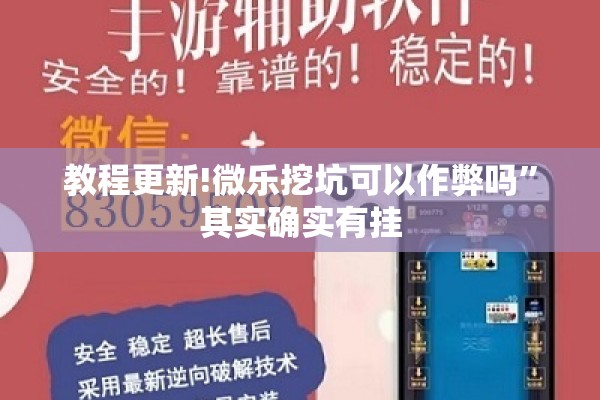 教程更新!微乐挖坑可以作弊吗	”其实确实有挂