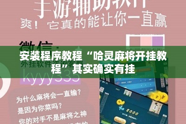 安装程序教程“哈灵麻将开挂教程	”其实确实有挂