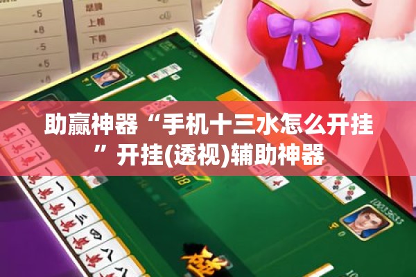 助赢神器“手机十三水怎么开挂	”开挂(透视)辅助神器