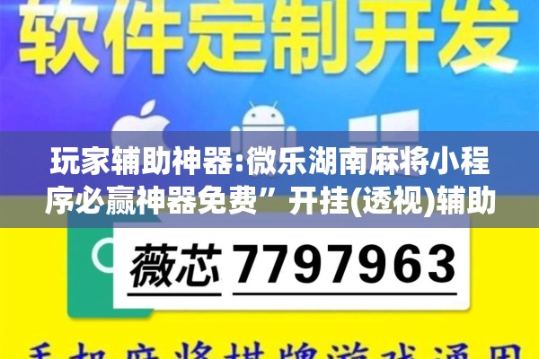 玩家辅助神器:微乐湖南麻将小程序必赢神器免费”开挂(透视)辅助教程