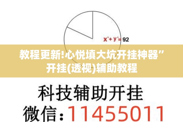 教程更新!心悦填大坑开挂神器”开挂(透视)辅助教程
