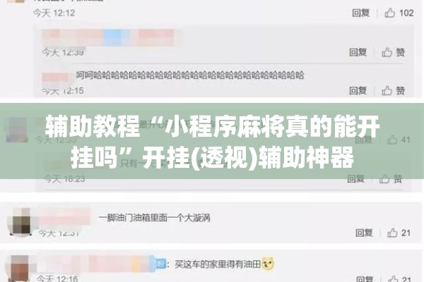 辅助教程“小程序麻将真的能开挂吗”开挂(透视)辅助神器