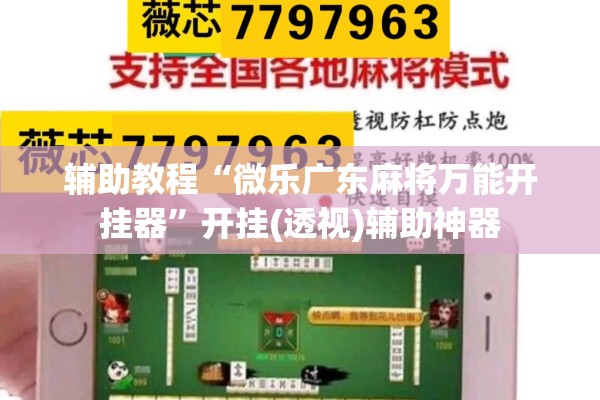 辅助教程“微乐广东麻将万能开挂器”开挂(透视)辅助神器