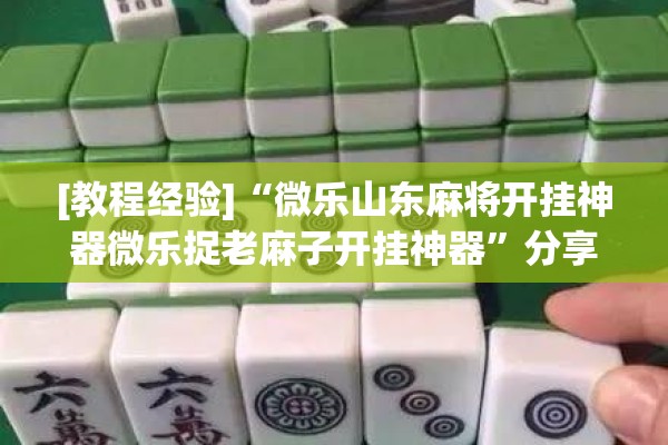 [教程经验]“微乐山东麻将开挂神器微乐捉老麻子开挂神器	”分享装挂详细步骤