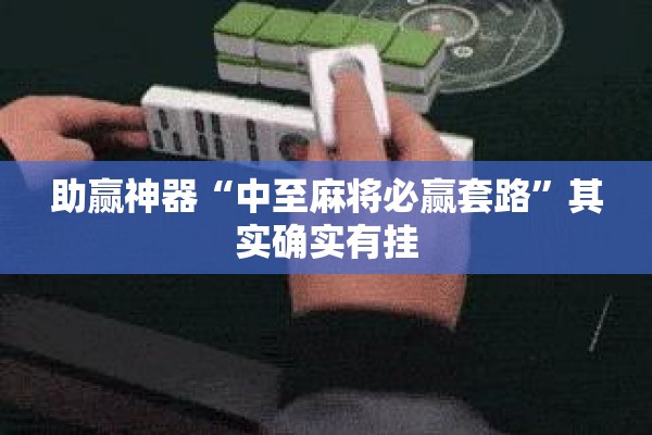 助赢神器“中至麻将必赢套路”其实确实有挂
