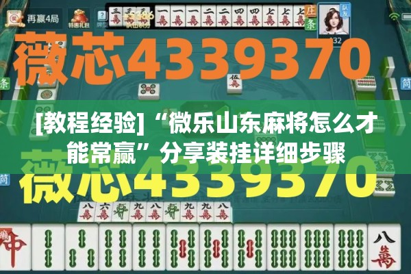 [教程经验]“微乐山东麻将怎么才能常赢”分享装挂详细步骤
