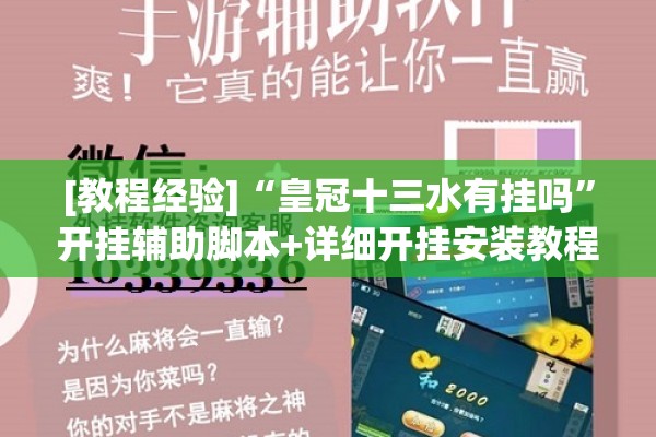 [教程经验]“皇冠十三水有挂吗”开挂辅助脚本+详细开挂安装教程