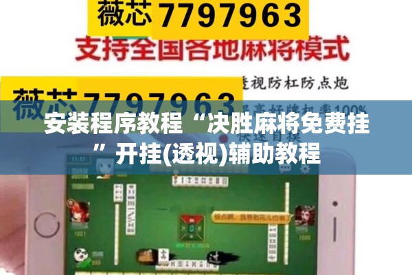 安装程序教程“决胜麻将免费挂	”开挂(透视)辅助教程