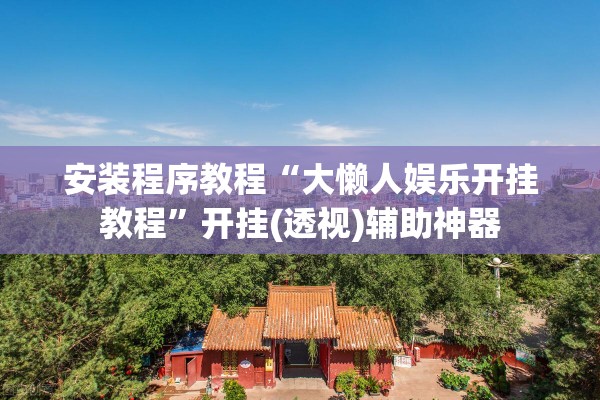安装程序教程“大懒人娱乐开挂教程”开挂(透视)辅助神器
