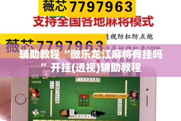 辅助教程“微乐龙江麻将有挂吗	”开挂(透视)辅助教程