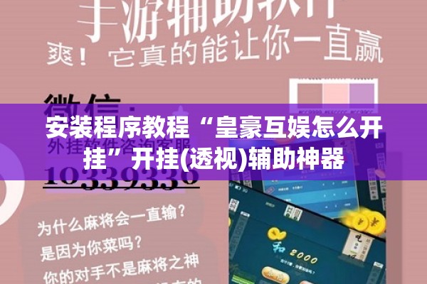 安装程序教程“皇豪互娱怎么开挂”开挂(透视)辅助神器
