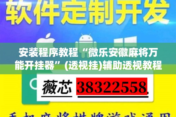 安装程序教程“微乐安徽麻将万能开挂器”(透视挂)辅助透视教程