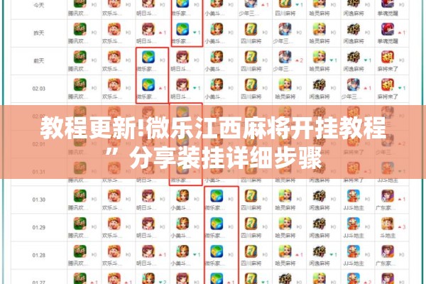 教程更新!微乐江西麻将开挂教程	”分享装挂详细步骤
