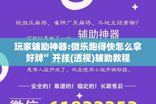 玩家辅助神器:微乐跑得快怎么拿好牌”开挂(透视)辅助教程