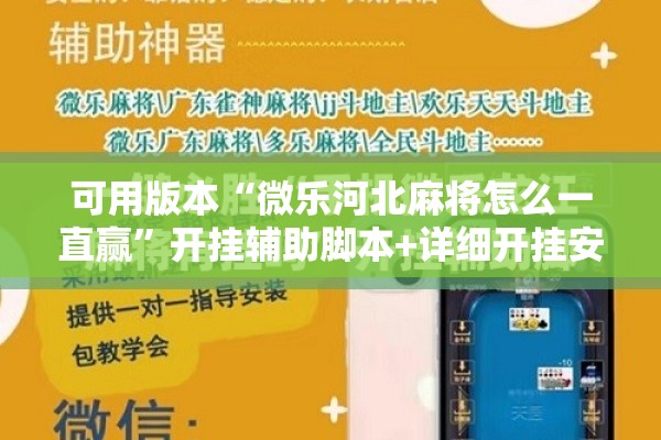 可用版本“微乐河北麻将怎么一直赢”开挂辅助脚本+详细开挂安装教程