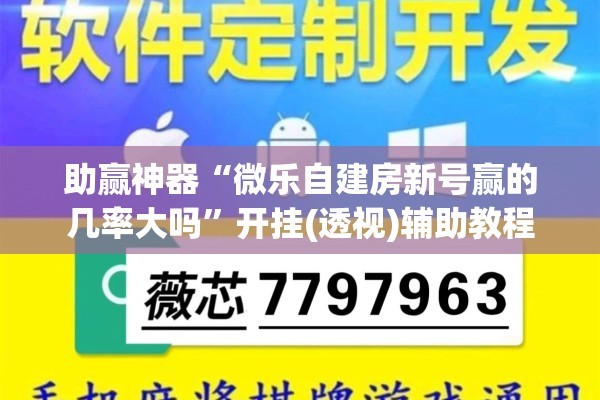 助赢神器“微乐自建房新号赢的几率大吗”开挂(透视)辅助教程