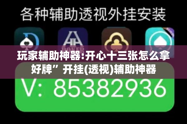 玩家辅助神器:开心十三张怎么拿好牌”开挂(透视)辅助神器