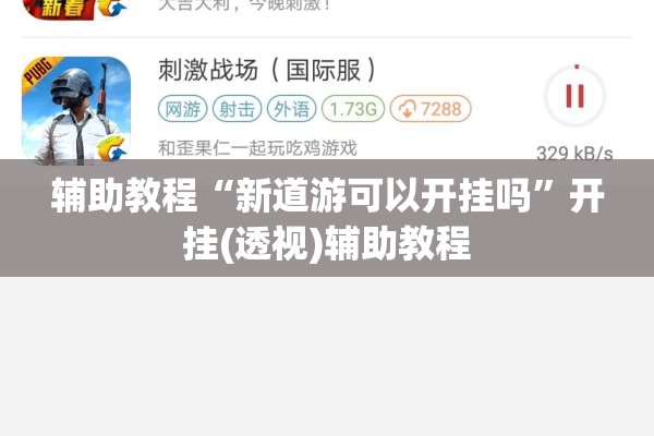 辅助教程“新道游可以开挂吗	”开挂(透视)辅助教程