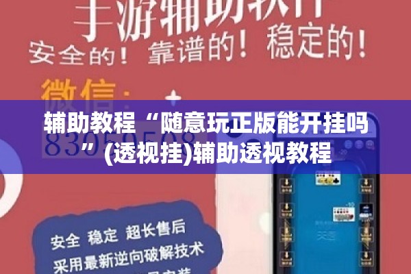 辅助教程“随意玩正版能开挂吗”(透视挂)辅助透视教程