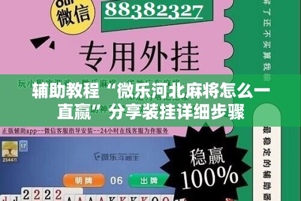 辅助教程“微乐河北麻将怎么一直赢”分享装挂详细步骤