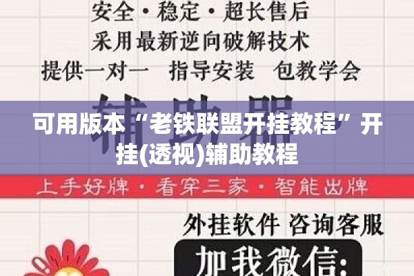 可用版本“老铁联盟开挂教程	”开挂(透视)辅助教程