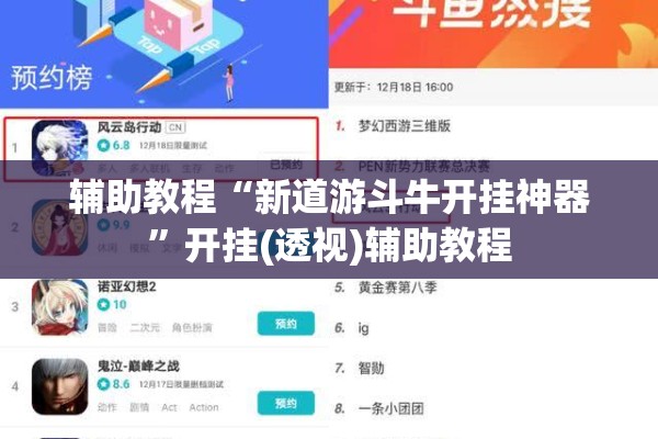 辅助教程“新道游斗牛开挂神器	”开挂(透视)辅助教程